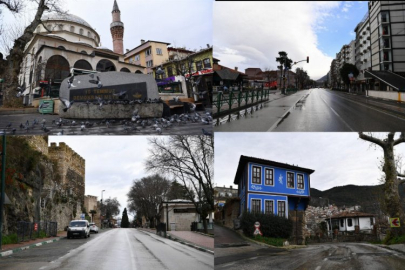 Osmangazi sokaklarında sessizlik hakim