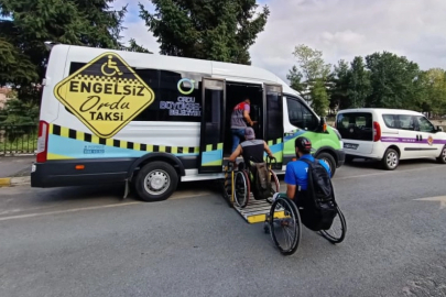 Engelsiz taksi 7 bin 43 kere engelleri aştı