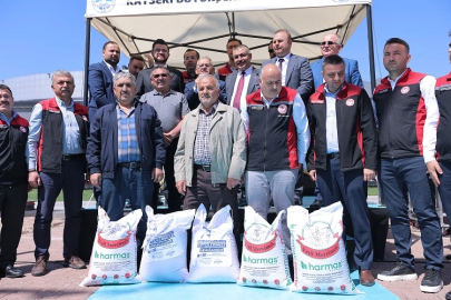 Kayserili üreticiye 238 bin ton tohum desteği