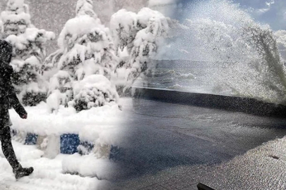 Doğu'da yoğun kar, kıyılarda kuvvetli rüzgar