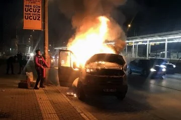 Bursa'da panelvanda yangın